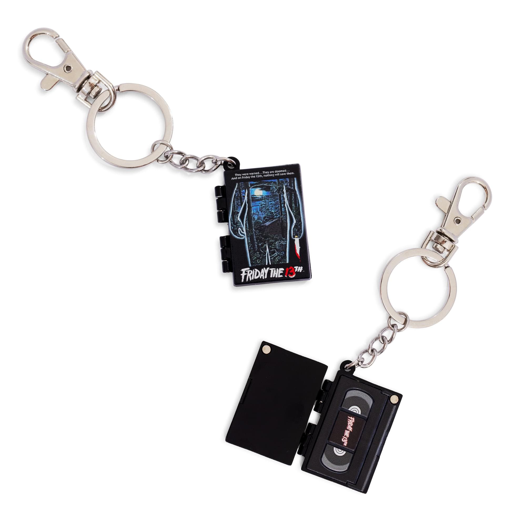 SalesOne LLC - Friday The 13th Movie Poster VHS Tape Keychain - Multi-Colored