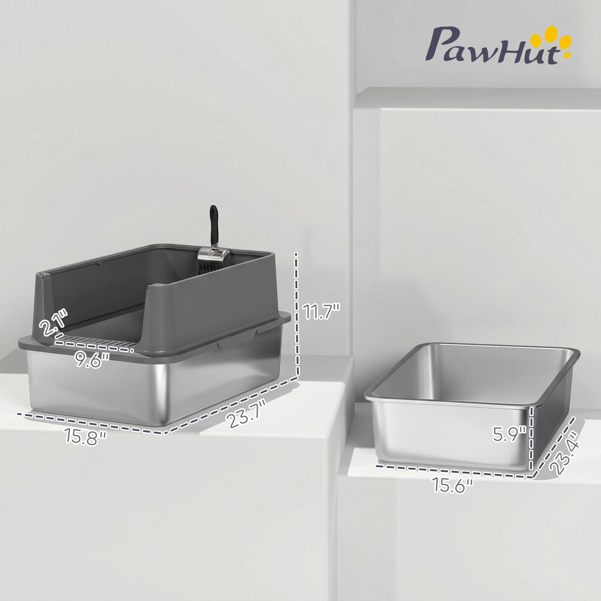 PawHut 2.10

9.6" 11.7" 15.8" 23.7" 5.9" 15.6" 23.4" 4"