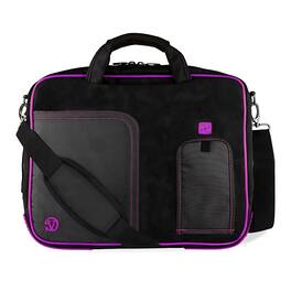 Kitcheniva - Sleeve Case Messenger Bag For 14" Laptop - Black/Purple