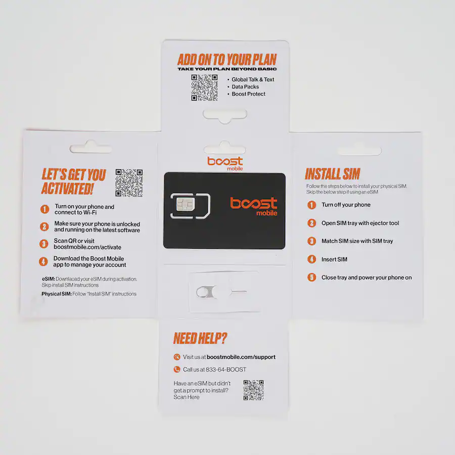 Boost Mobile Starter SIM Card Kit Orange BDDPTMOTSIMENR0 - Best Buy