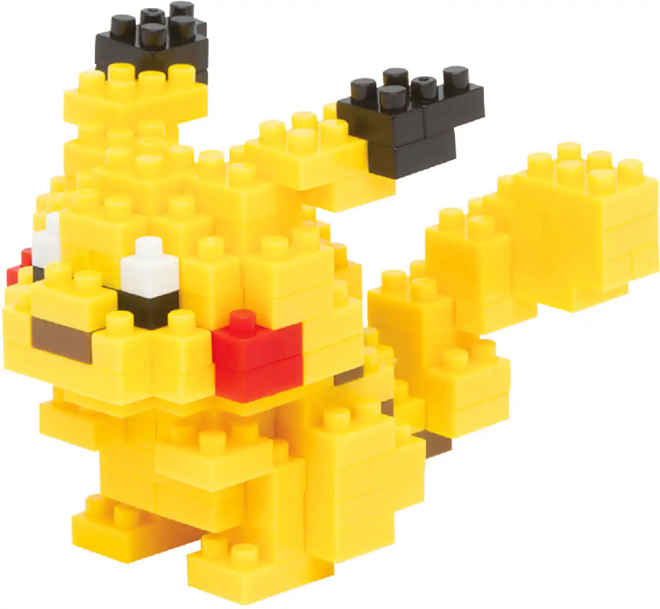 Front. Bandai - Pikachu - Pokémon - Nanoblock Pokémon Series 1.8" Figure.