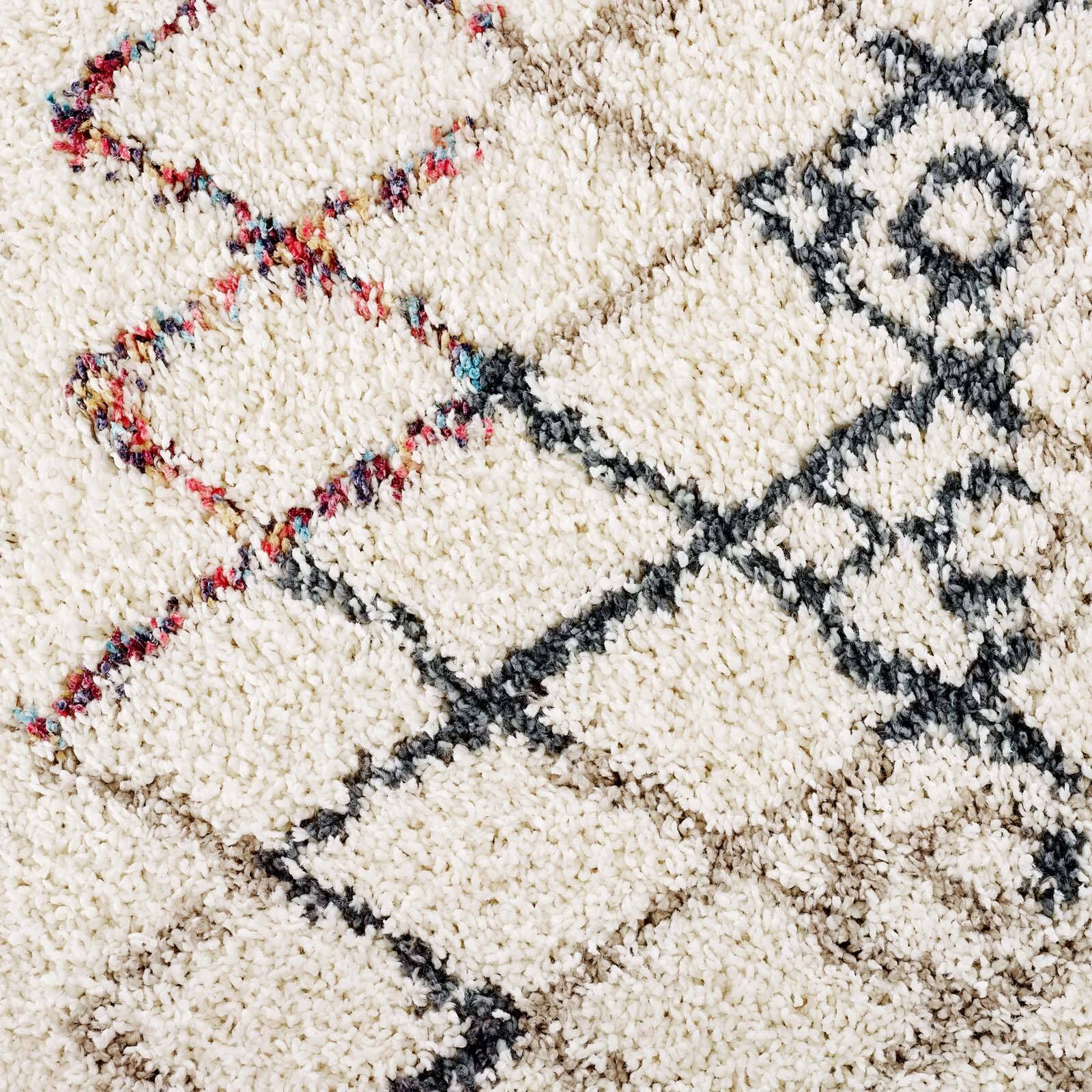 Alt View 5. Modway - Skadi Rainbow Diamond Shag Area Rug - Multicolor.