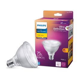 Philips - PAR30 E26 (Medium) LED Bulb Bright White 75 Watt Equivalence 1 pk