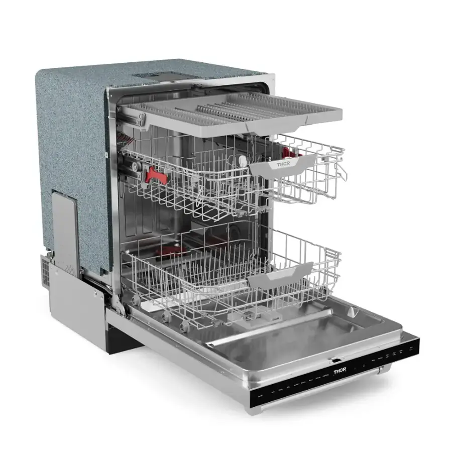 The text on the image reads "Thor - 24" stainless steel dishwasher."