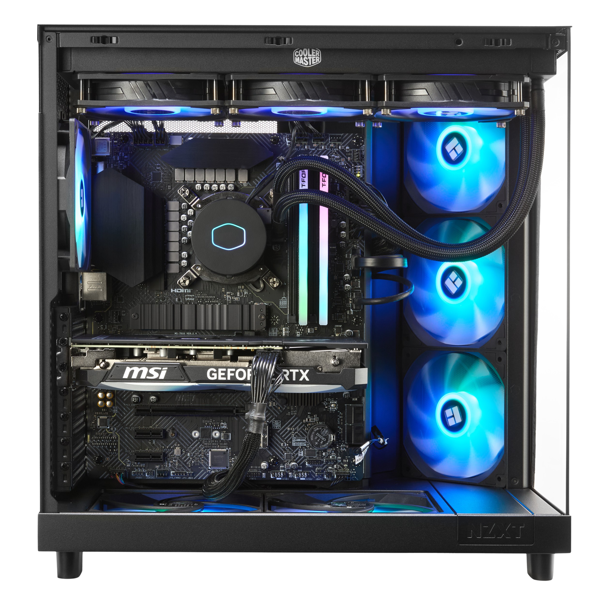 TECHWHIZ - Edge Gaming PC - AMD Ryzen 9 9950X3D – AMD RADEON RX 9070 XT – 64 GB DDR5 – 2 TB NVMe SSD – Windows 11 Pro – AI Ready - Black