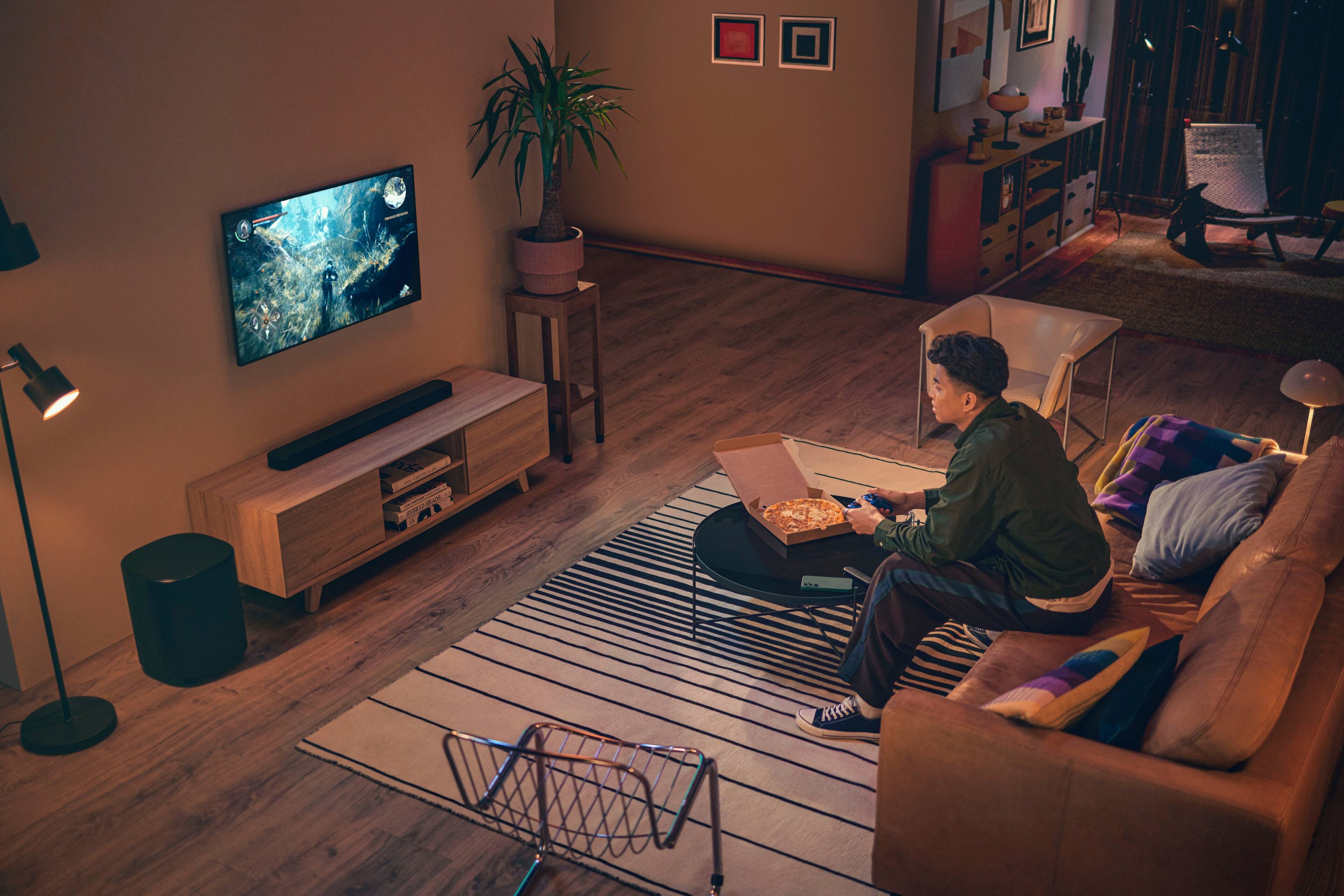 Alt View 7. JBL - BAR500MK2 5.1 Soundbar with Dolby Atmos and Wireless Subwoofer - Black.