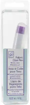 AccuQuilt - June Tailor Fabric Glue Stick for Temporarily adhering Fabric. Goes on Purple and Dries Clear.