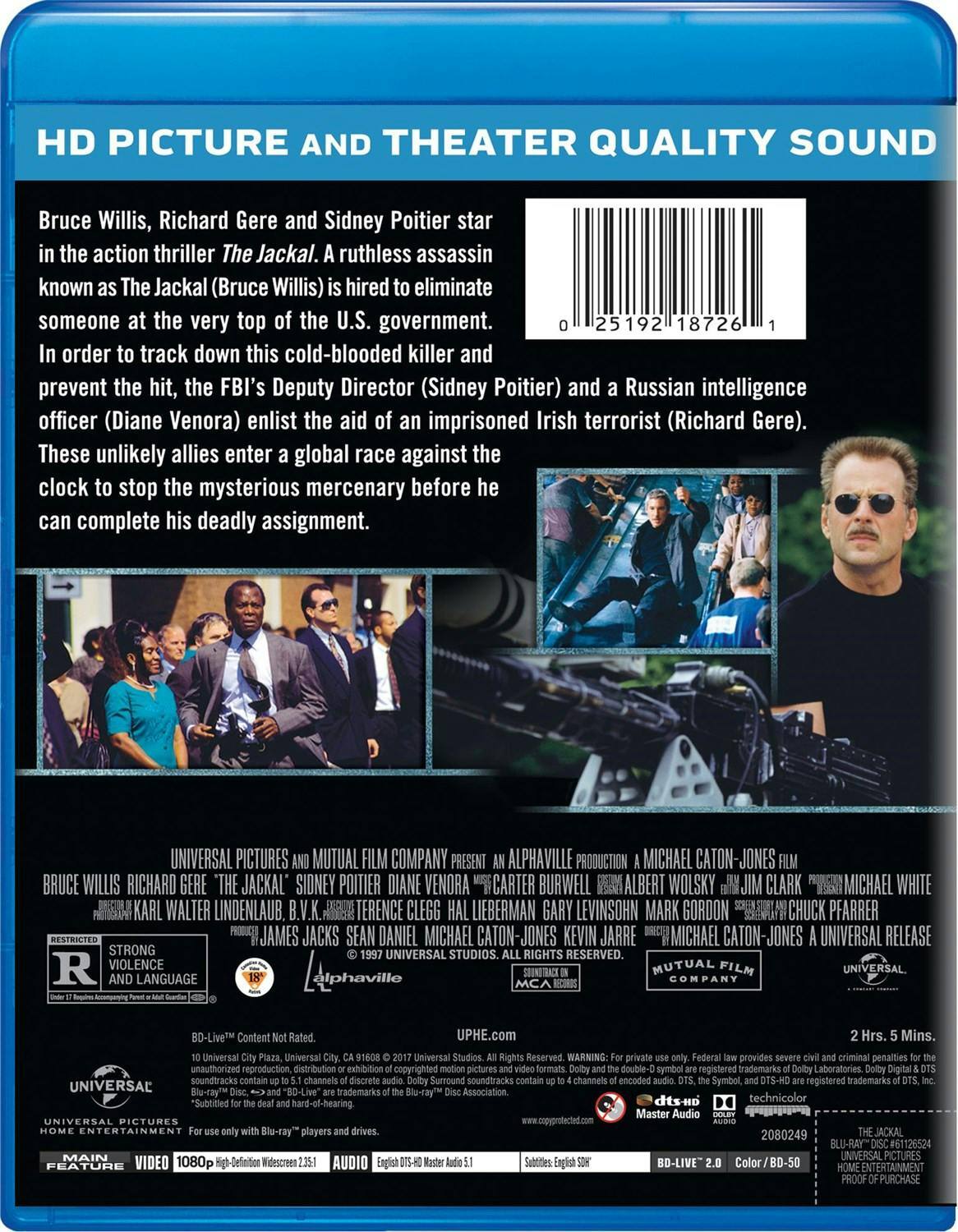 Back. The Jackal [Blu-ray].