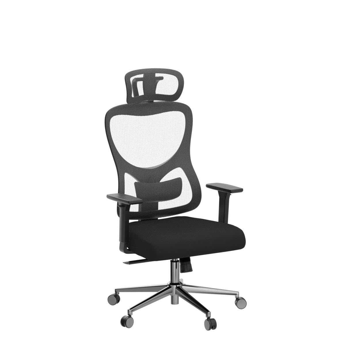 Alt View 4. Lirago - Ergonomic High Back Mesh Arm Chair Adjustable Headrest Lumbar Support 3D Armrests Office Chair Black - Black.