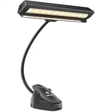Front. Schertz - Rechargeable Music Stand Light – Clip-On, 9-Level Dimmable, USB-C, Portable.