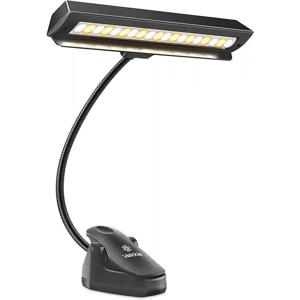 Schertz - Rechargeable Music Stand Light – Clip-On, 9-Level Dimmable, USB-C, Portable