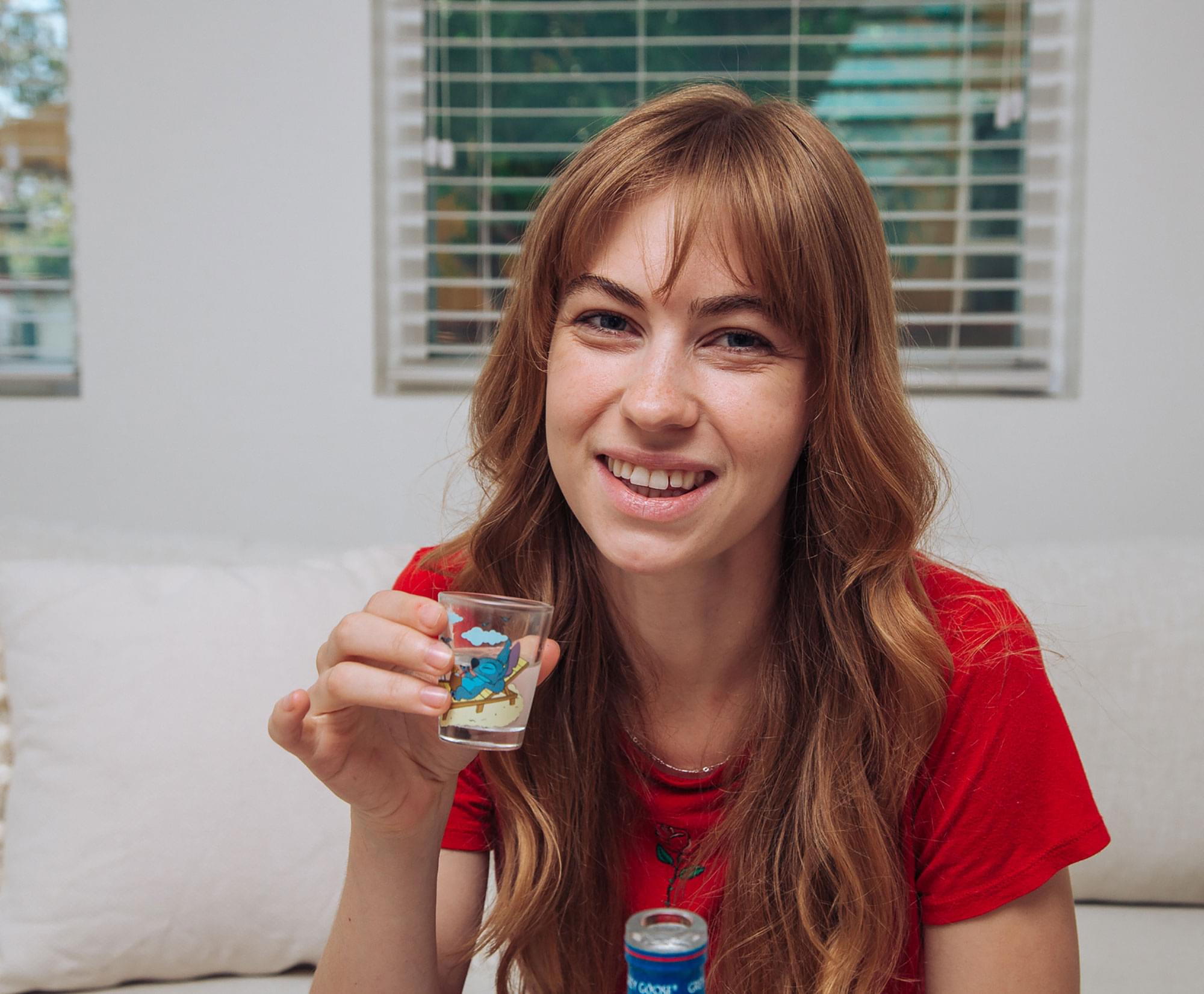 Alt View 2. Disney - Disney Lilo & Stitch Beach Day 1.5-Ounce Mini Shot Glasses | Set of 4 - Blue.