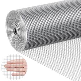 VEVOR - Hardware Cloth, 1/4 inch 36in x 50 ft 23 Gauge, Hot Dipped Galvanized Wire Mesh Roll, Chicken Wire Fencing - Silver