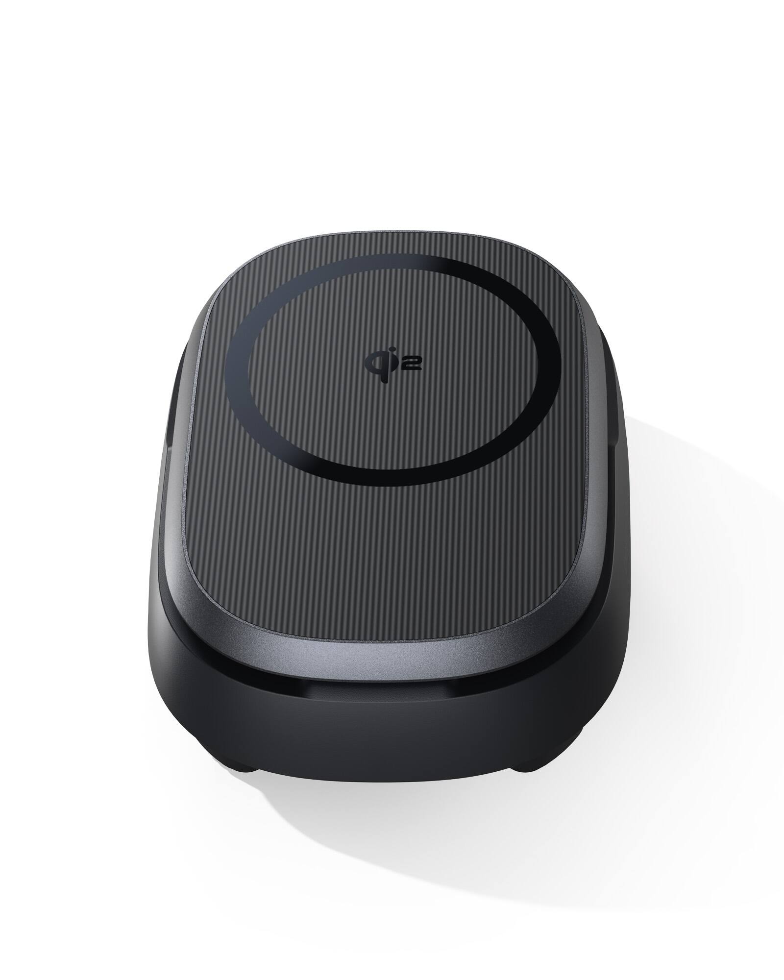 Alt View 6. INIU - MagPro Pad & Stand Wireless Charger, Qi2 15W Foldable Magnetic Charger for iPhone 17 16 15 14 13 12 - Black.