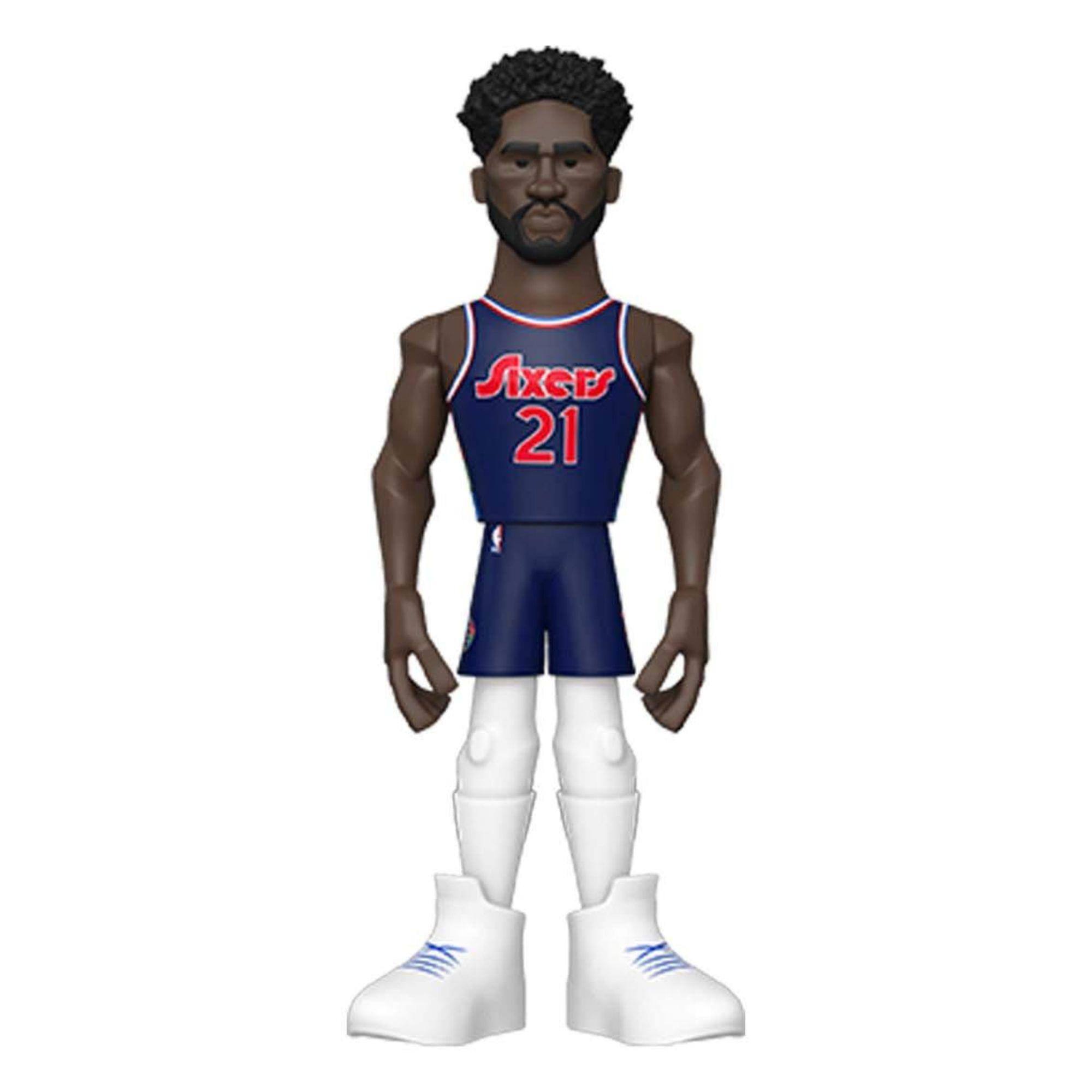 Philadelphia 76ers NBA Funko Gold 5 Inch Vinyl Figure | Joel Embiid CHASE - White
