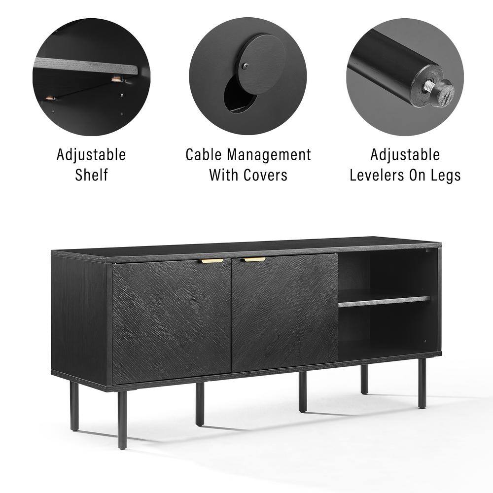 Adjustable Shelf, Cable Management With Covers, Adjustable Levelers On Legs