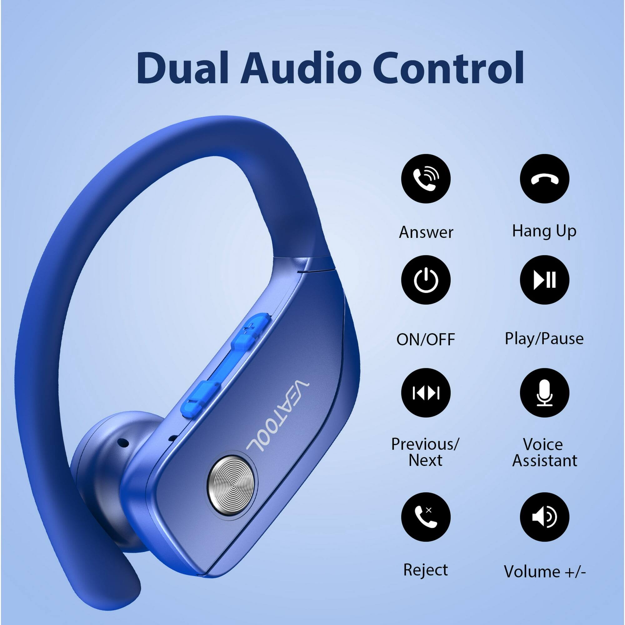Dual Audio Control

- Answer
- Hang Up
- ON/OFF
- Play/Pause
- Previous/Next
- Voice Assistant
- Reject
- Volume +/-