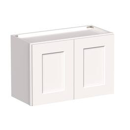 Boyel Living - 27-in W x 18-in H x 12-in D Shaker RTA Kitchen Wall Cabinet with Soft-Close - White Shaker