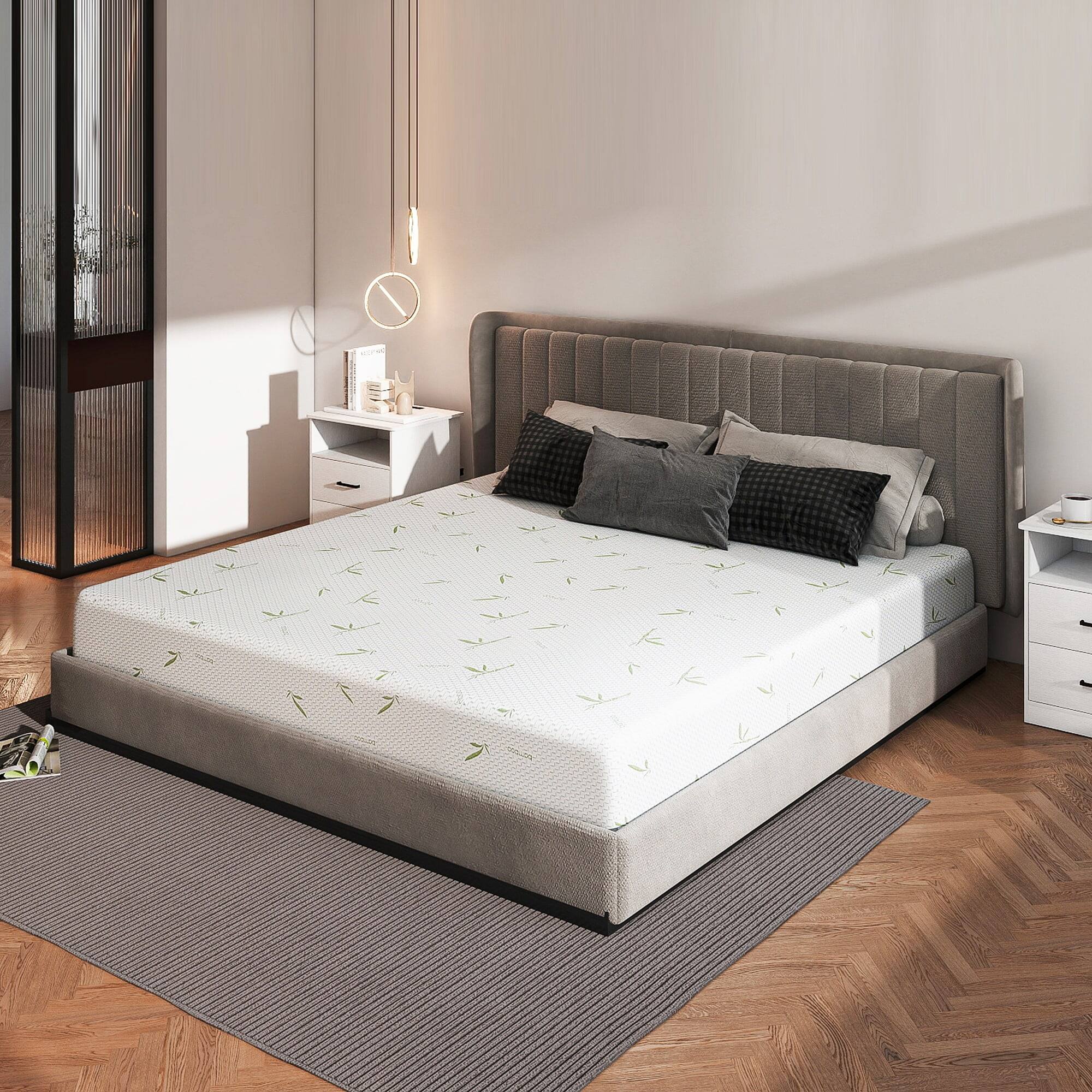 Alt View 6. Kadyn - Jacquard Bamboo Cover, Eco-Friendly Silk Smooth Mattress Topper, Bamboo Fabric, Breathable Surface - White.