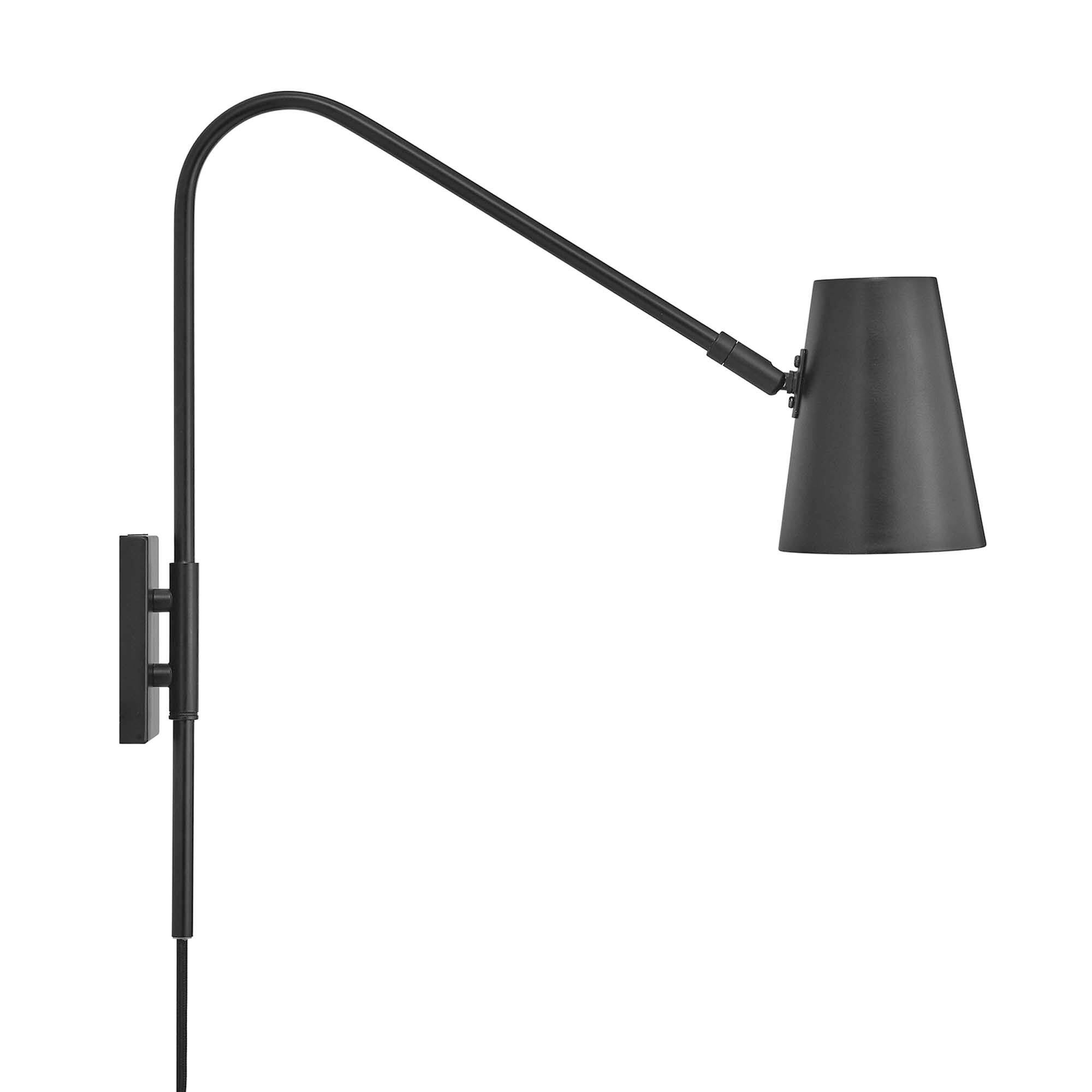Alt View 4. Modway - Faye Metal Wall Sconce by Modway - Black.