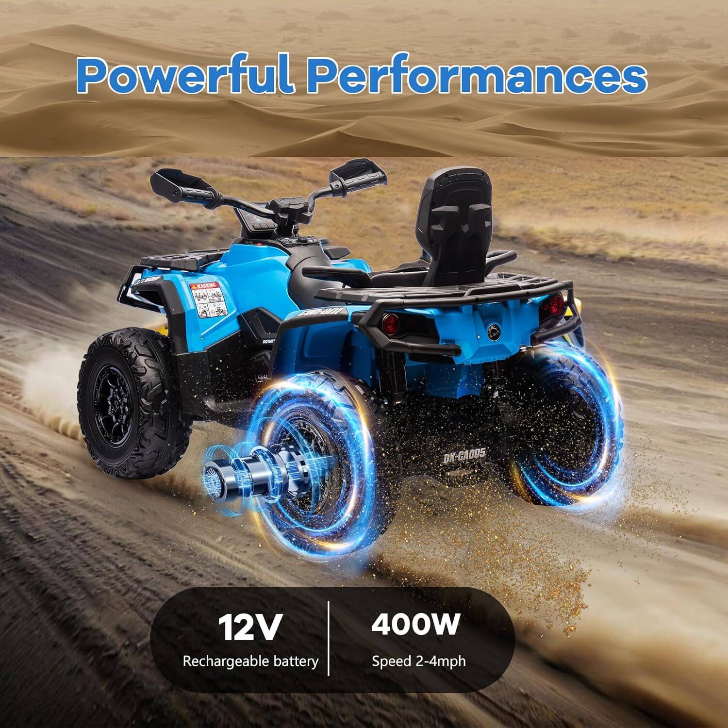 Powerful Performances

12V Rechargeable battery

400W Speed 2-4mph