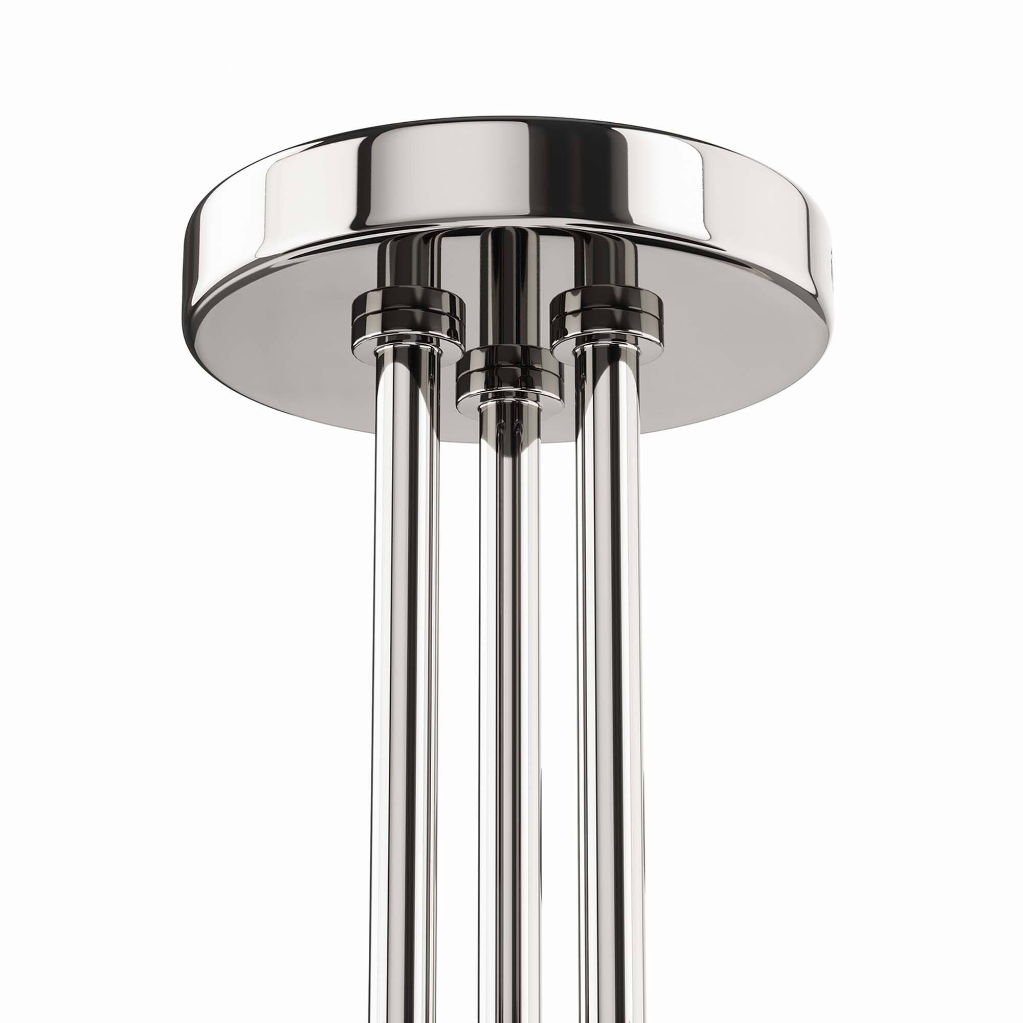 Alt View 4. Modway - Stellar 3-Light Semi-Flush Ceiling Light by Modway - Opal Polished Nickel.