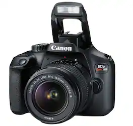Canon - EOS Rebel T100 DSLR Camera w/EF-S 18-55mm f/3.5-5.6 DC Lens (International Model)