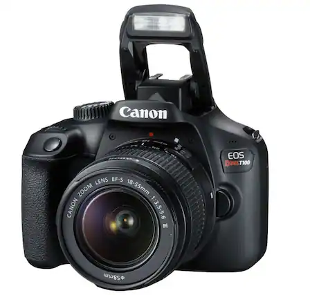 Canon EOS Rebel T100 with Canon Zoom Lens EF-S 18-55mm 1:3.5-5.6 III