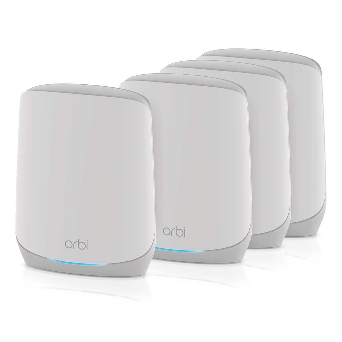 NETGEAR - Orbi 750 Series AX5200 Tri-Band Mesh Wi-Fi 6 System (4-pack) - White - Left_Zoom