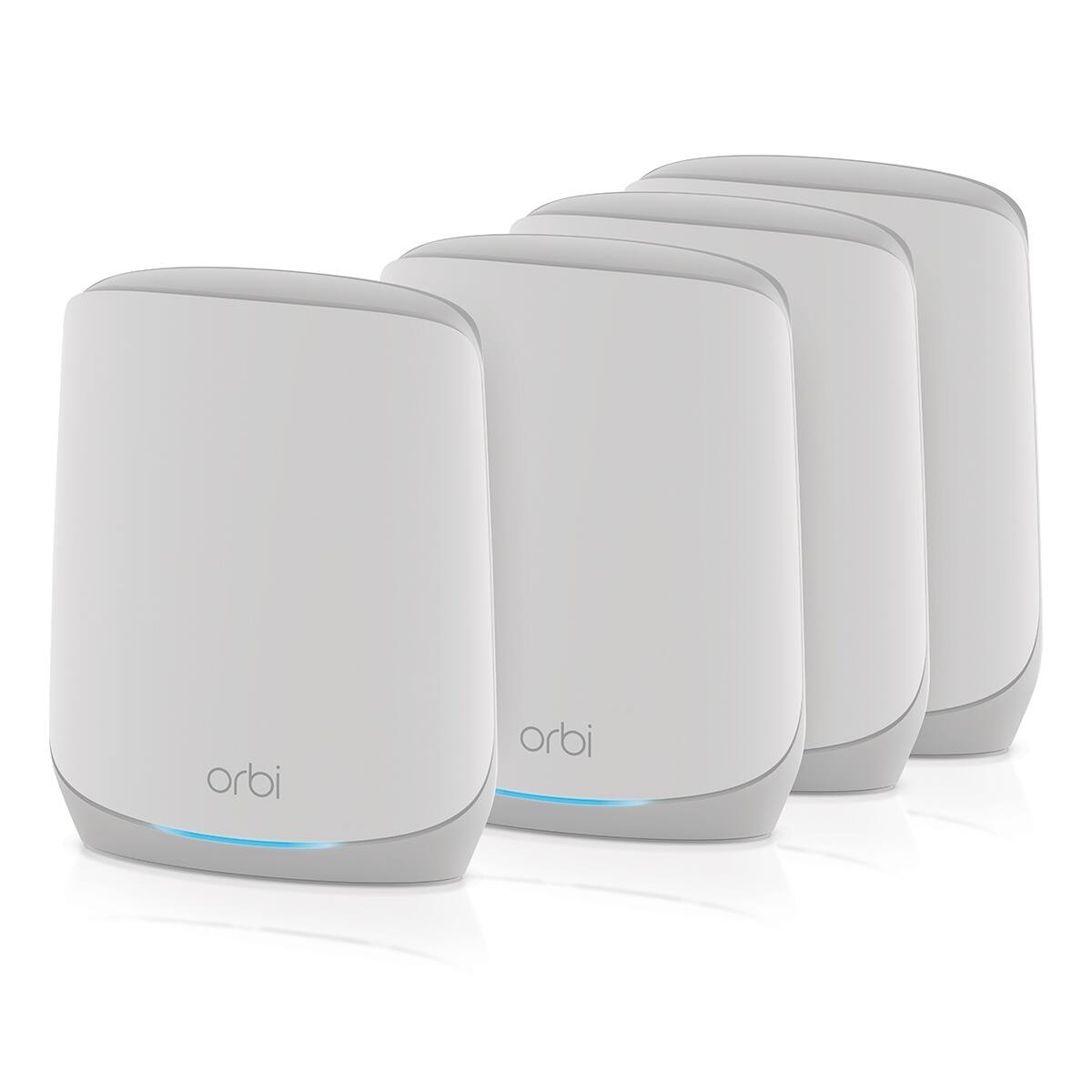 NETGEAR - Orbi 750 Series AX5200 Tri-Band Mesh Wi-Fi 6 System (4-pack) - White