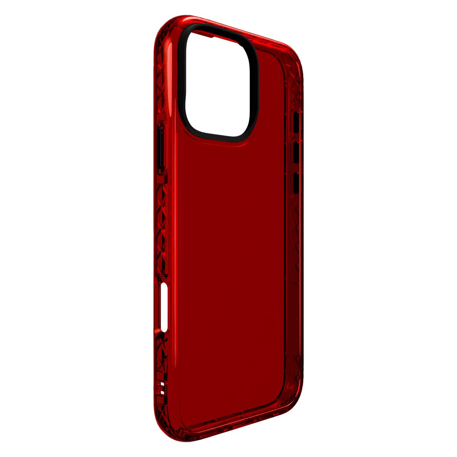 Alt View 1. Cellhelmet - Altitude X Series Case iPhone 16 Pro Max - Lava Red.