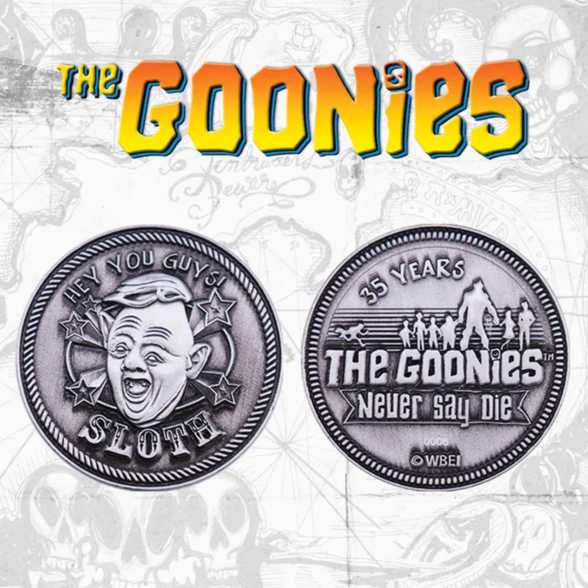 The Goonies  
Hey You Guys!  
35 Years  
Sloth  
The Goonies  
Never Say Die  
9000  
WBEI