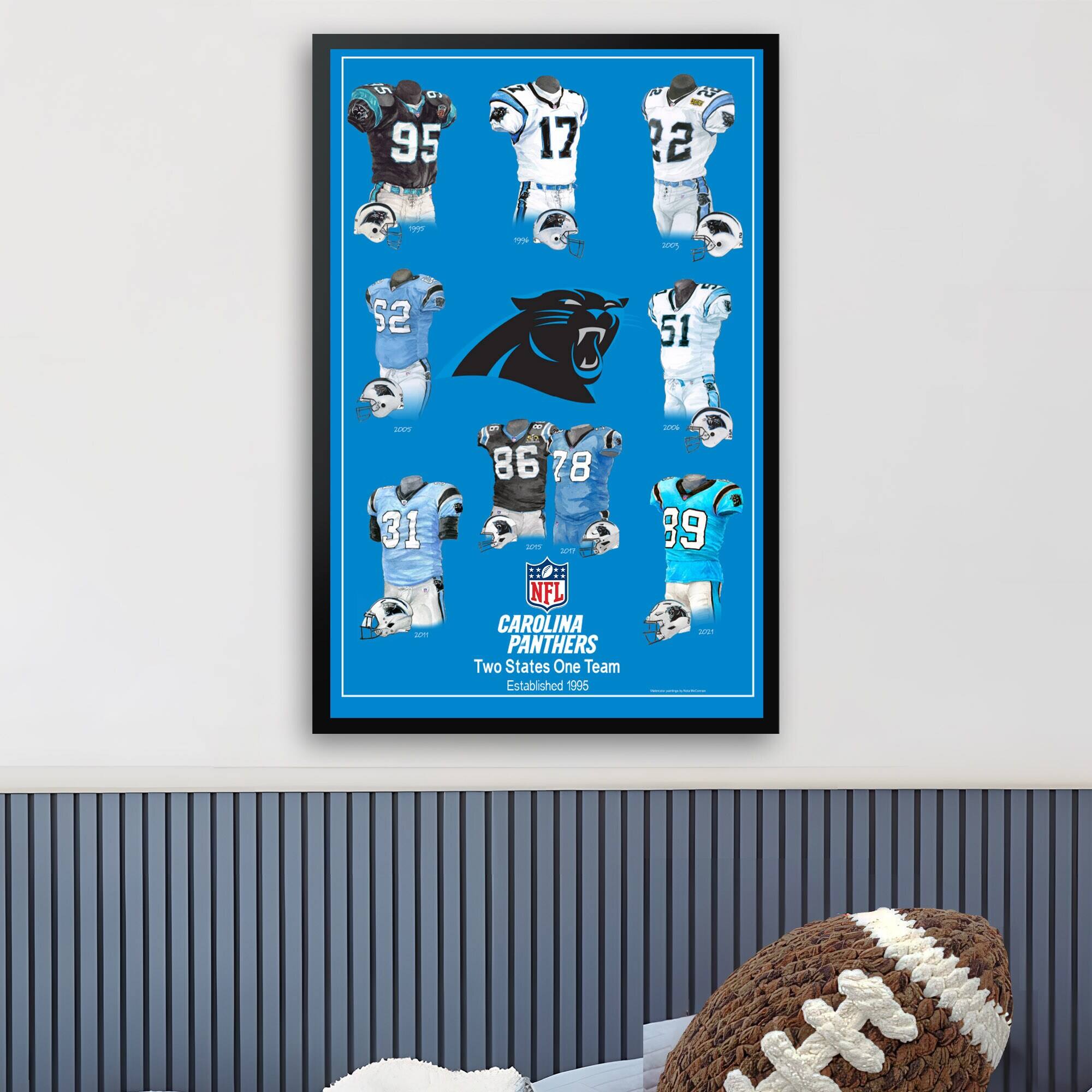 95 17 22  
52 51  
86 78 31  
39  

NFL  
CAROLINA PANTHERS  
Two States One Team  
Established 1995