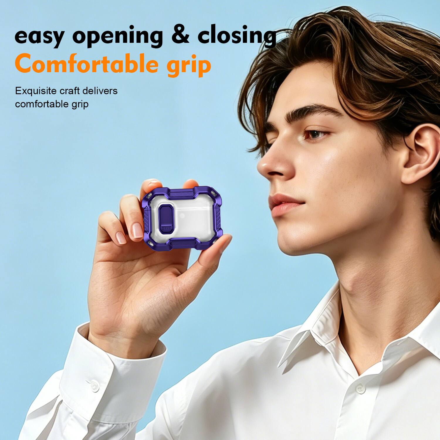 easy opening & closing  
Comfortable grip  
Exquisite craft delivers comfortable grip