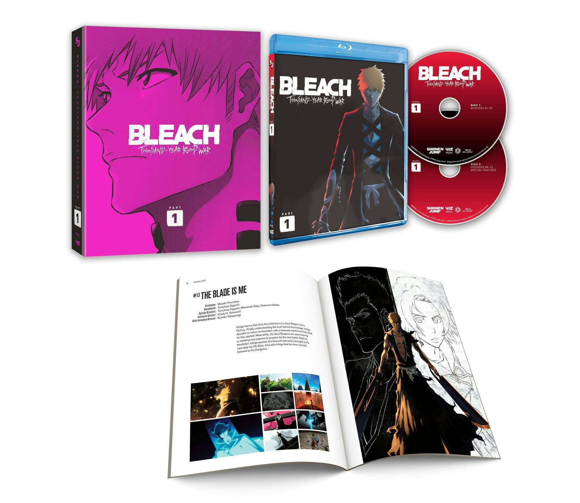 Back. Bleach - Thousand-Year Blood War - Part 1 LE (Limited Edition with 72 Page Booklet) [Blu-ray].