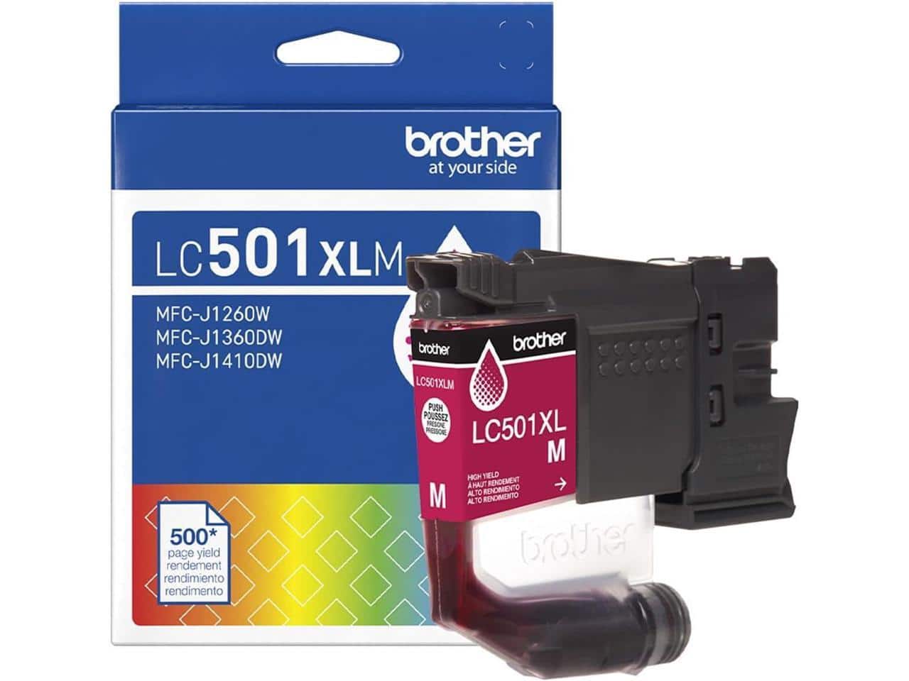 Brother - LC501XLM High Yield Magenta Ink Cartridge 1260, 1360, and 1410 Printers