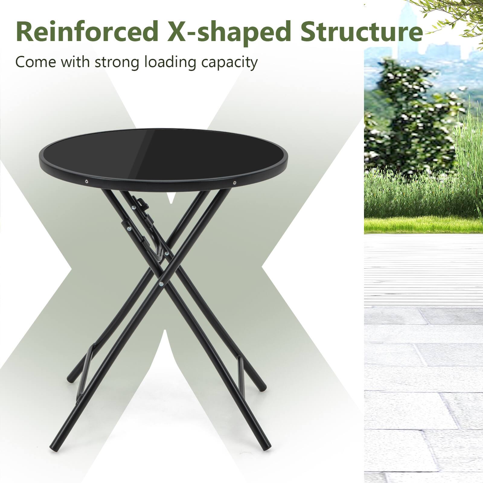 Reinforced X-shaped Structure  
Come with strong loading capacity