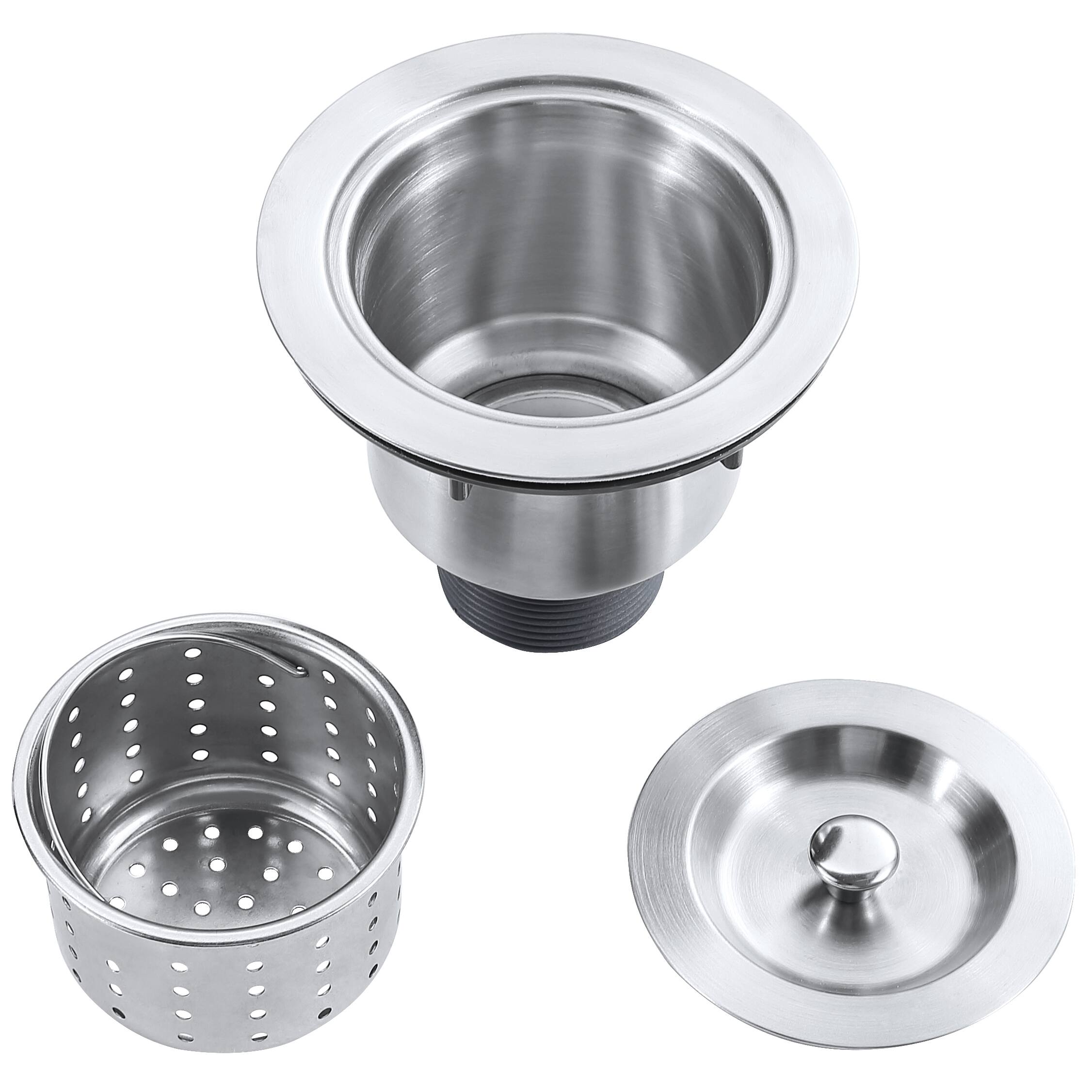 Alt View 10. Akicon - Akicon 30 in. Undermount Single Bowl 18-Gauge Kitchen Sink and Pull-Down Faucet with Bottom Grid and Basket Strainer - Silver.
