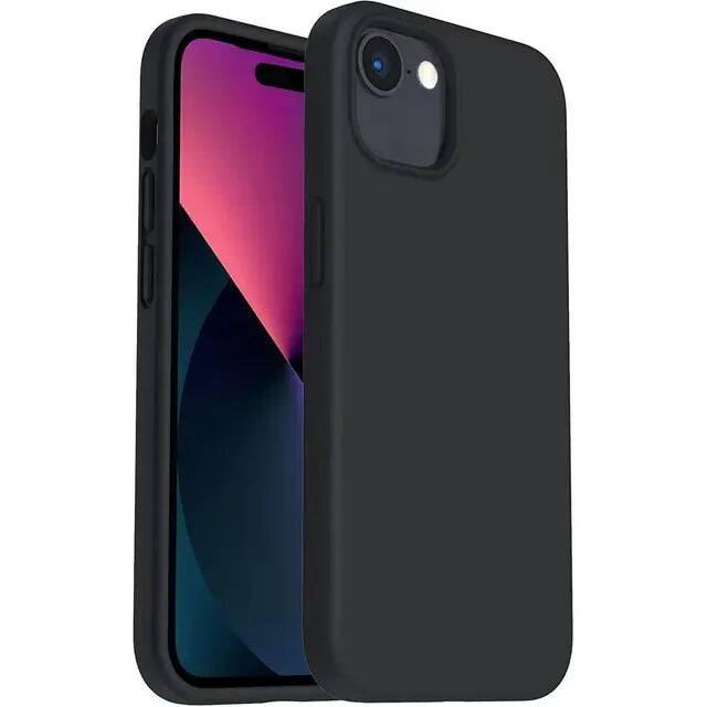 Front. Entronix - Entronix Case for iPhone 17e - Soft-Touch Silicone - Black.