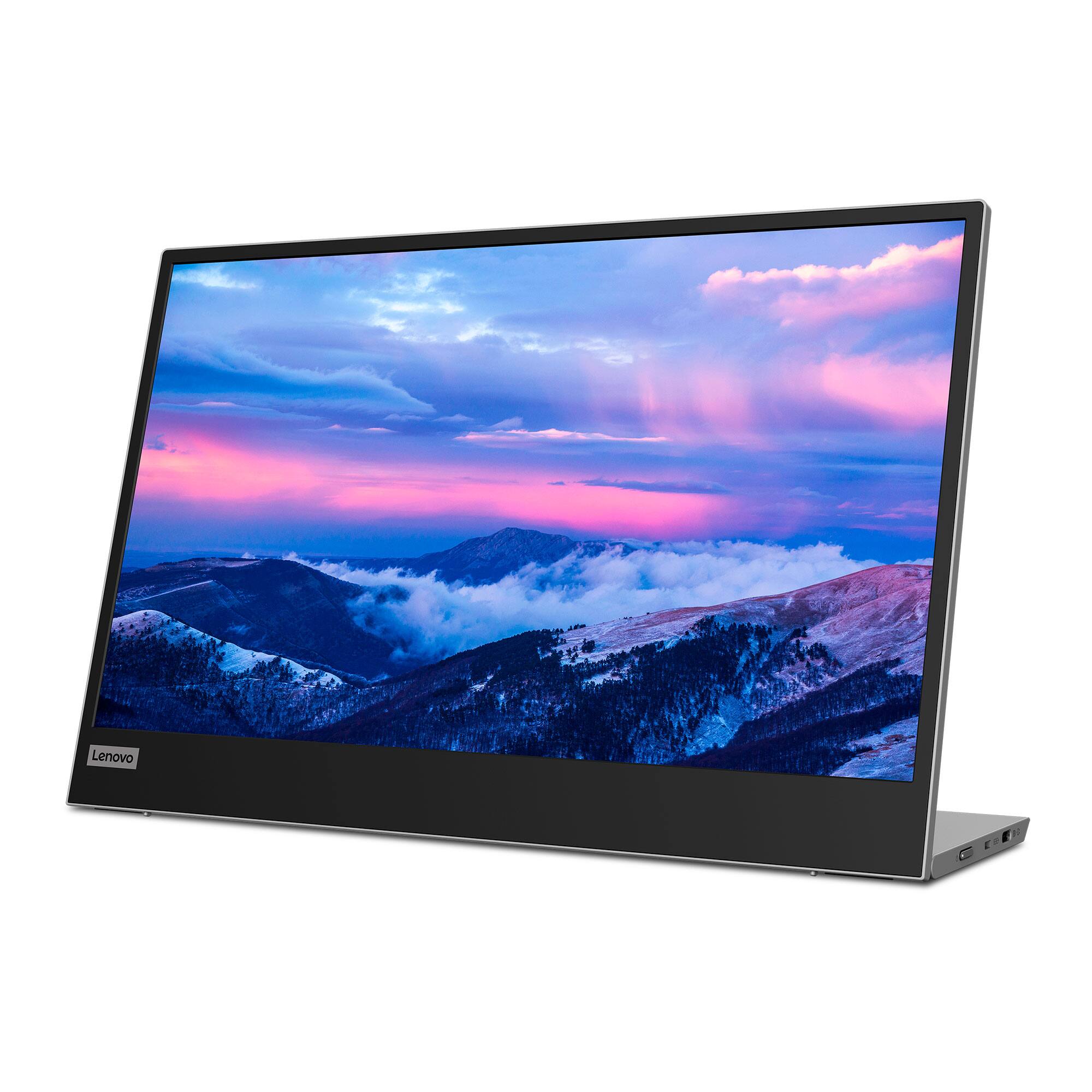 Alt View 2. Lenovo - Lenovo L15 15.6 IPS Portable Monitor - Black/Grey.