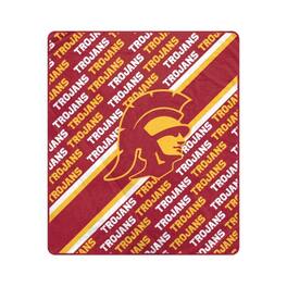 Pegasus - USC Trojans 60" x 70" Diagonal Lined Wordmark Ultra Soft Blanket - Multicolor