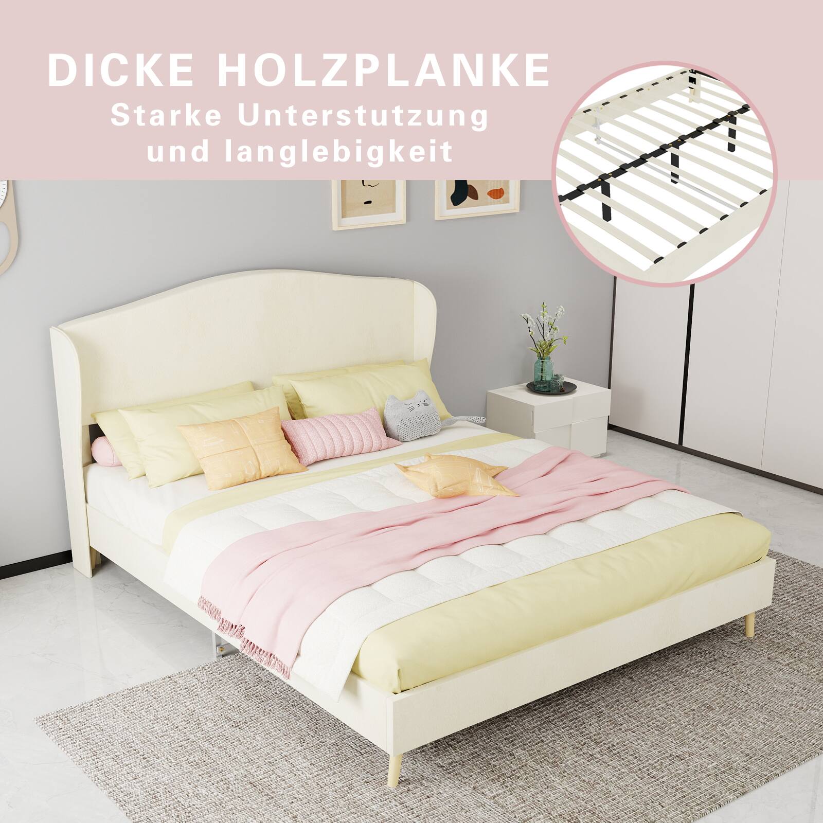 DICKE HOLZPLANKE  
Starke Unterstützung und Langlebigkeit