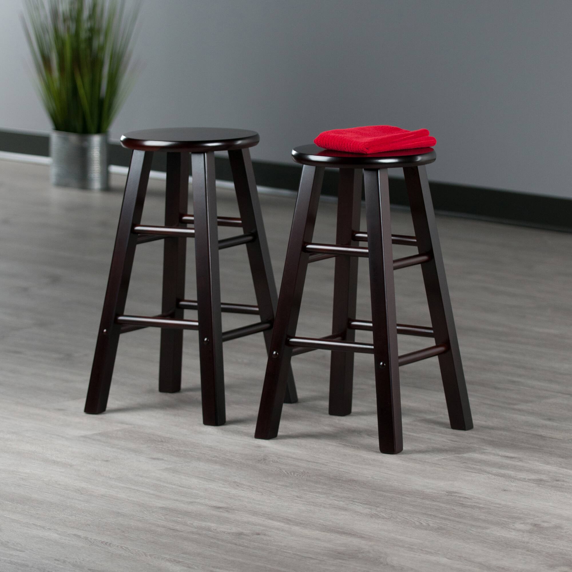 Alt View 9. Winsome Wood - Element 2-Pc Counter Stool Set - Espresso.