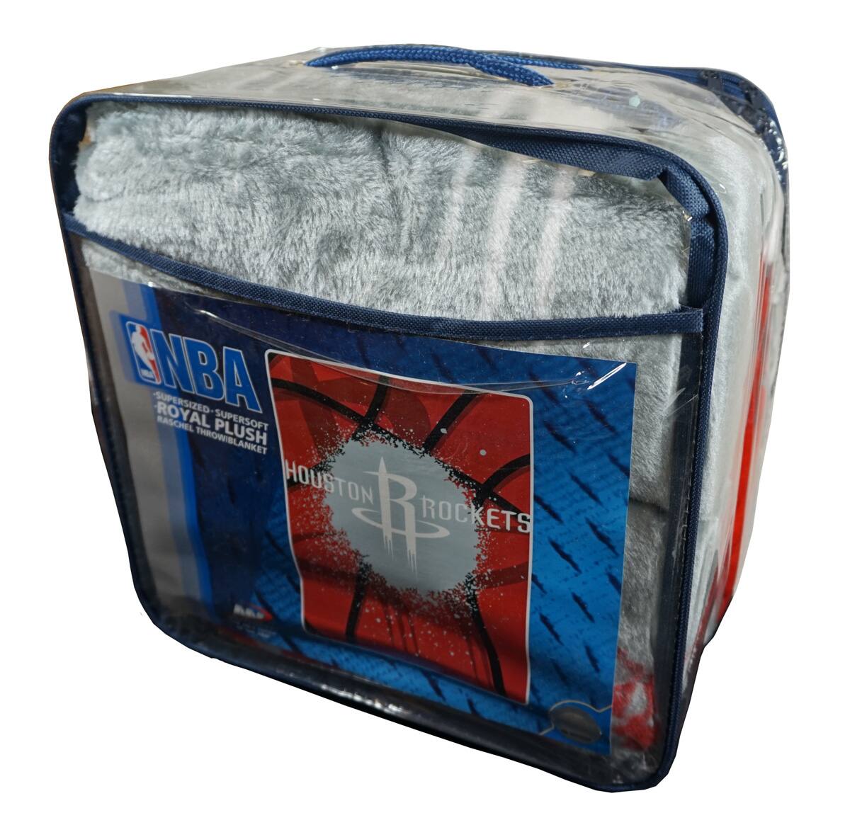 NBA  
ROYAL PLUSH  
SUPER SOFT  
HOUSTON ROCKETS  
RACHEL THROWBLANKET