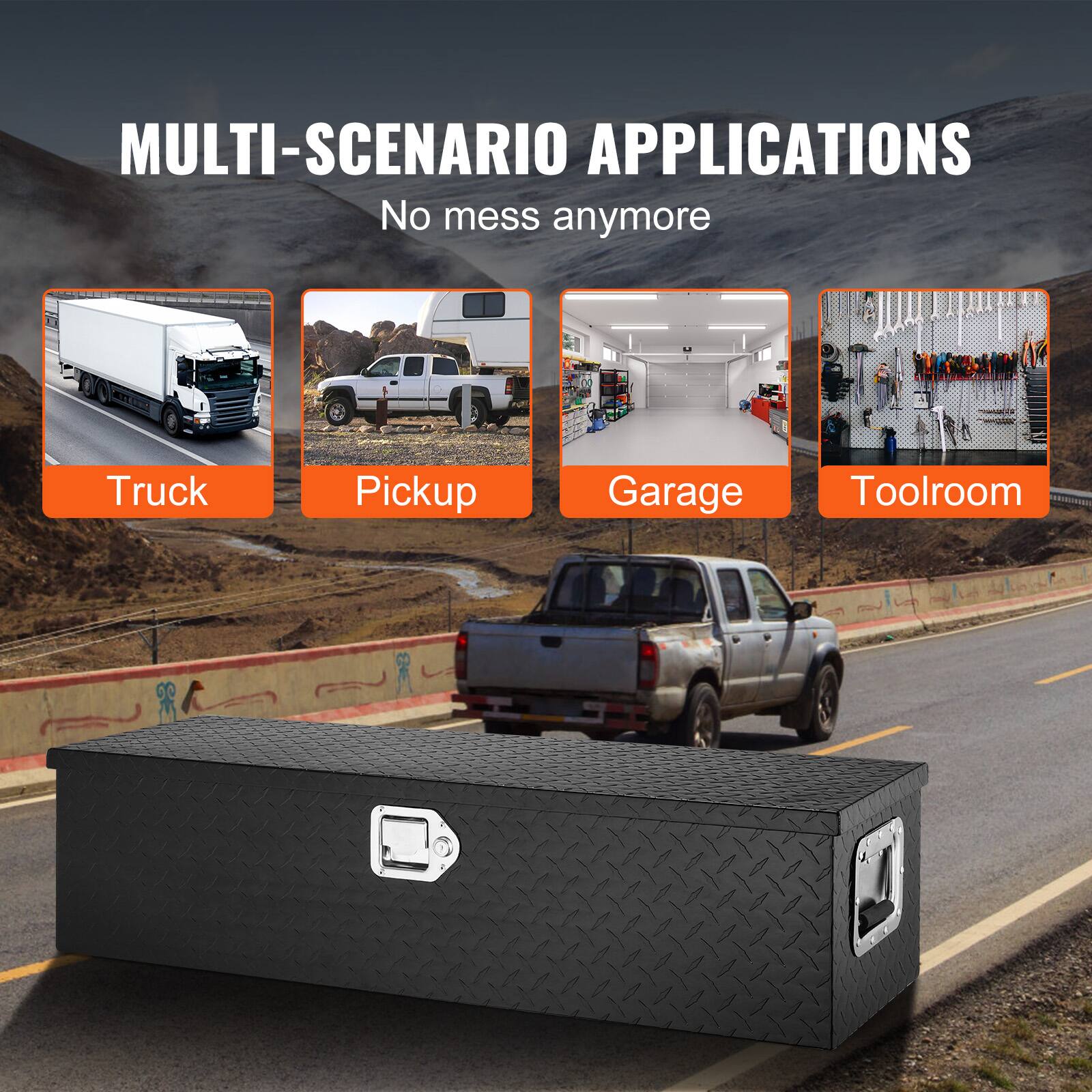 MULTI-SCENARIO APPLICATIONS  
No mess anymore  

Truck  
Pickup  
Garage  
Toolroom