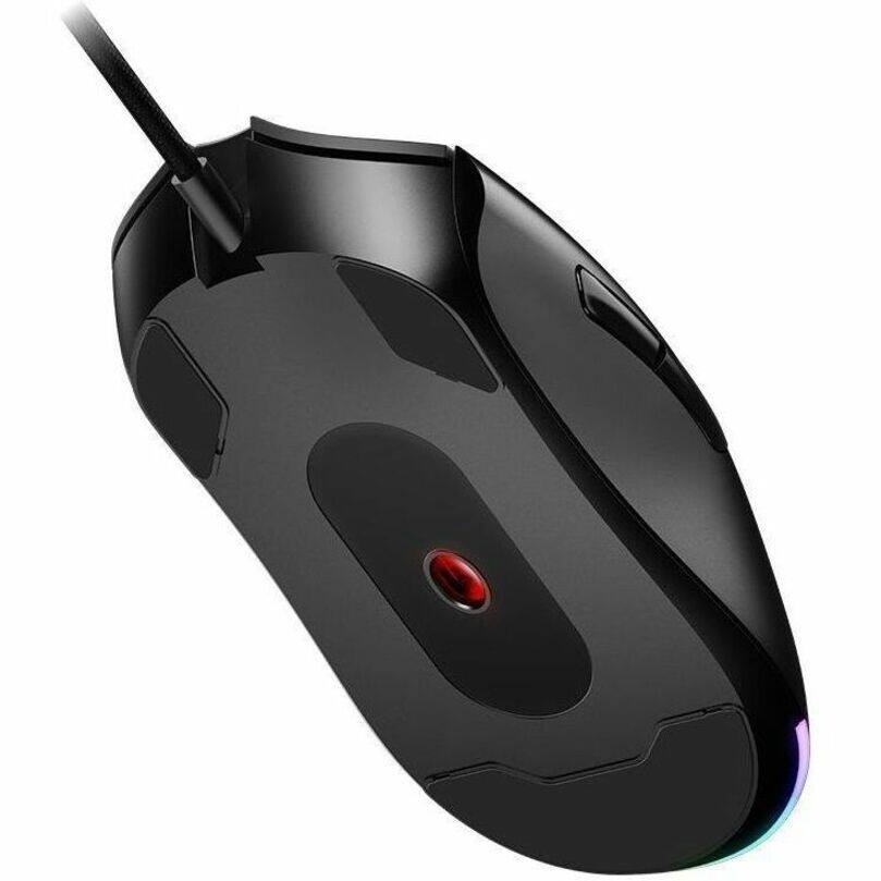 Alt View 4. MSI - MSI FORGE GM320 Gaming Mouse - Optical - Cable - Black - USB 2.0 - 12800 dpi - 7 Button(s) - Left-handed - 1 - Black.
