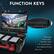FUNCTION KEYS
- LED Indicator
- Power On / Off
- Input Select / Enter
- Up / Volume Hot Key
- Down / Brightness Hot Key
- Menu / Exit
