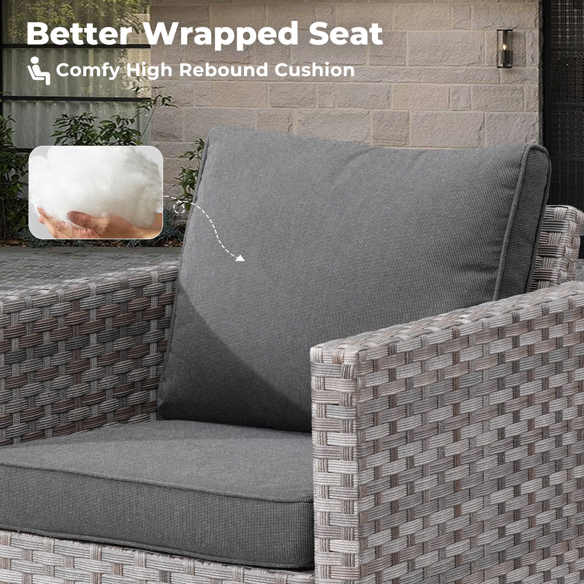 Better Wrapped Seat  
Comfy High Rebound Cushion