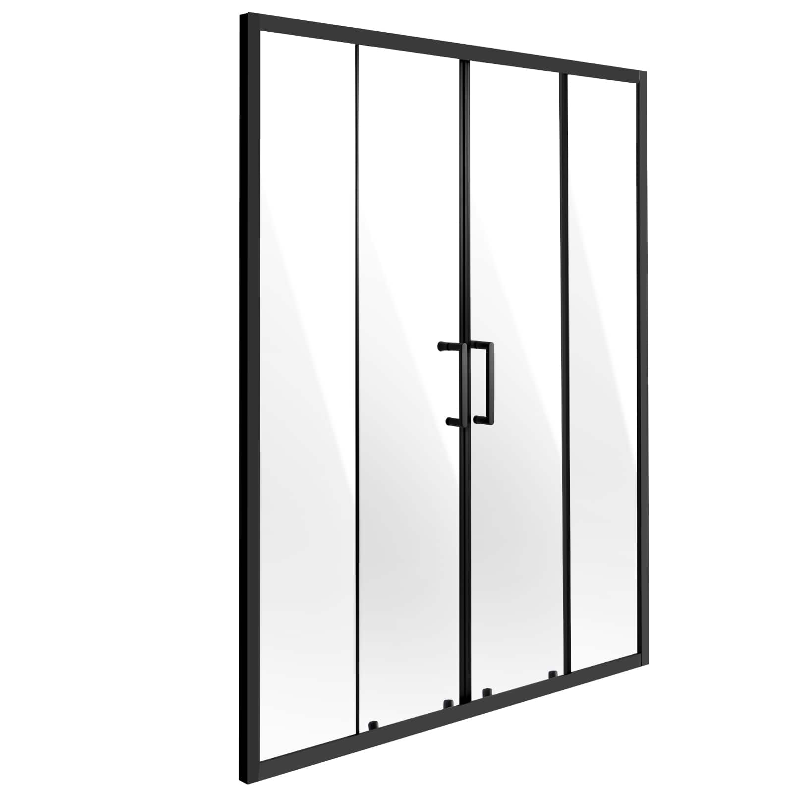 VEVOR - Semi-frameless Shower Door, 57.8-59 W x 70 H in, Double Sliding Glass Door with 1/4 in(6mm) Clear Tempered Glass - Black price history on PriceWatchPro