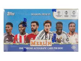 2024-25 Topps Chrome Merlin UEFA Club Competitions Soccer Hobby Box